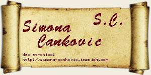 Simona Čanković vizit kartica
